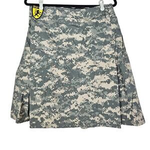 Sport Kilt L Camo Green Active Pleated Adjustable Outdoor Military Gorpcore